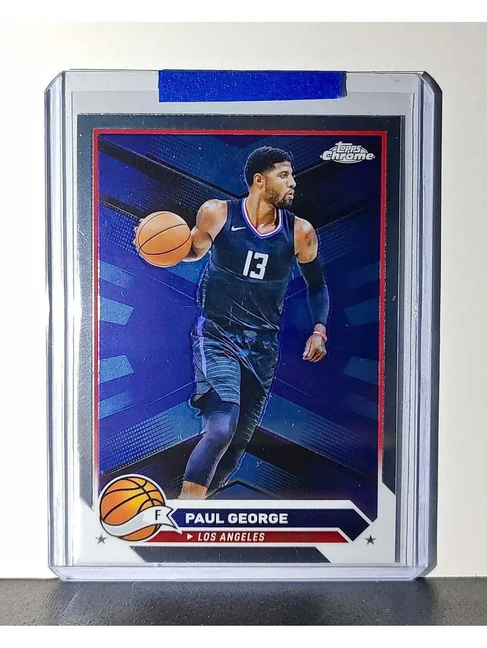 Paul George 2023-24 Topps Chrome NBA #115 Card Los Angeles Lakers